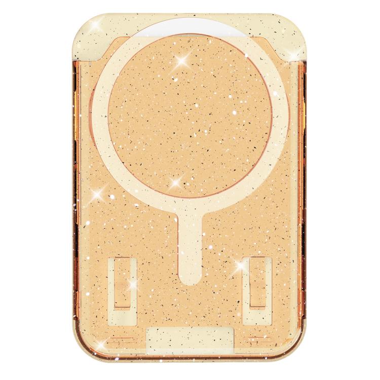 Glitter Clear Magnetic Phone Back Sticker Card Slots Bag