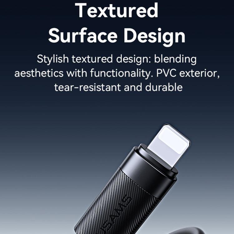 USAMS SJ778 U94 USB to 8핀 2.4A 고속 충전 데이터 케이블, USB to 8핀