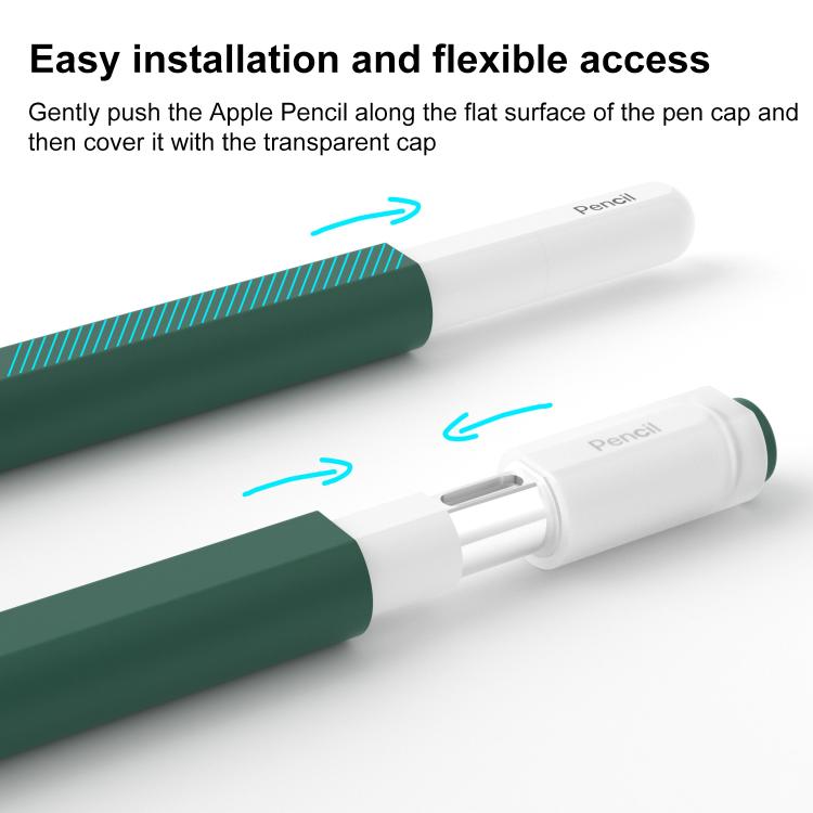 XDcase 젤리 분리형 캡 실리콘 스타일러스 펜 슬리브, Apple Pencil USB-C / 3용