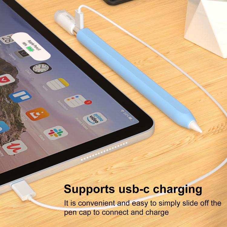 XDcase 젤리 분리형 캡 실리콘 스타일러스 펜 슬리브, Apple Pencil USB-C / 3용