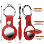 XDcase Vegan Leather Protective Case with Metal Ring, 1PC (Blue), 1PC (Brown), 1PC (Grey), 1PC (Black), 1PC (Red)