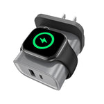 XL-16 3 in 1 20W USB + Type-C 다기능 충전기 애플 워치 무선 충전 기능, 플러그: 미국 플러그
