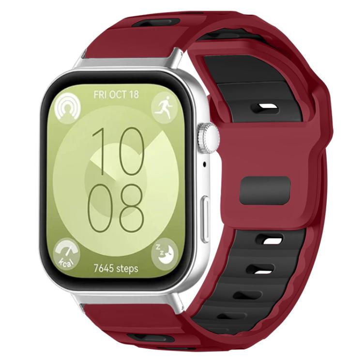 xDfind Flat-head Dual-color Silicone Watch Band, For Huawei Watch Fit4 Pro / Fit4 / Fit3, For Huawei Watch D2