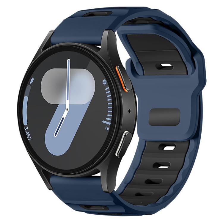 xDfind Flat-head Dual-color Silicone Watch Band, For Galaxy Watch Ultra2 2026 / 2025 / 1 2024, For Galaxy Watch9 / 8 / 8 Classic, For Samsung Galaxy Watch7 / FE / 6 / 5 / 4