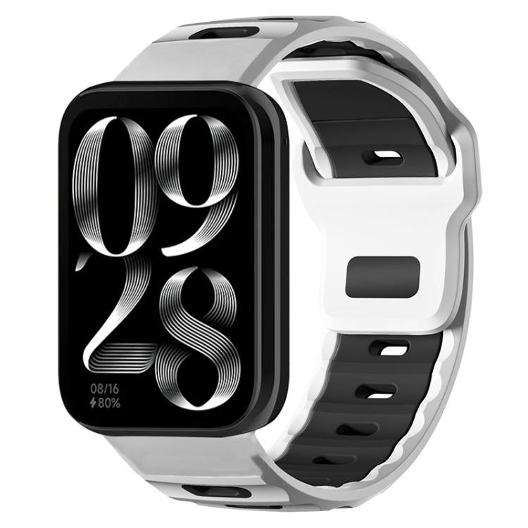 xDfind Flat-head Dual-color Silicone Watch Band, For Xiaomi Band 10 Pro / 9 Pro / Redmi Watch 6, For Redmi Watch 3 Active / Watch 3 Lite, For Redmi Watch 3