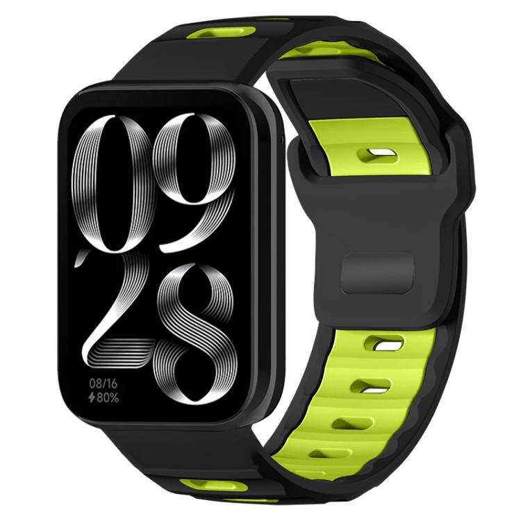 xDfind Flat-head Dual-color Silicone Watch Band, For Xiaomi Band 10 Pro / 9 Pro / Redmi Watch 6, For Redmi Watch 3 Active / Watch 3 Lite, For Redmi Watch 3