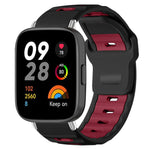 xDfind Flat-head Dual-color Silicone Watch Band, For Xiaomi Band 10 Pro / 9 Pro / Redmi Watch 6, For Redmi Watch 3 Active / Watch 3 Lite, For Redmi Watch 3