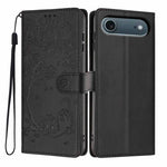 나무 고양이 엠보스드 플립 비건 가죽 폰 케이스, iPhone 17e / 16e용, iPhone 17 Pro Max용, iPhone 17 Pro용, iPhone 17용, iPhone Air용, iPhone 16 Pro Max용