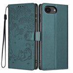 나무 고양이 엠보스드 플립 비건 가죽 폰 케이스, iPhone 17e / 16e용, iPhone 17 Pro Max용, iPhone 17 Pro용, iPhone 17용, iPhone Air용, iPhone 16 Pro Max용