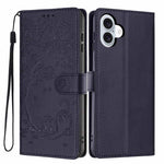 나무 고양이 엠보스드 플립 비건 가죽 폰 케이스, iPhone 16 Pro용, iPhone 16 Plus용, iPhone 16용, iPhone 15 Pro Max용, iPhone 15 Pro용, iPhone 15 Plus용