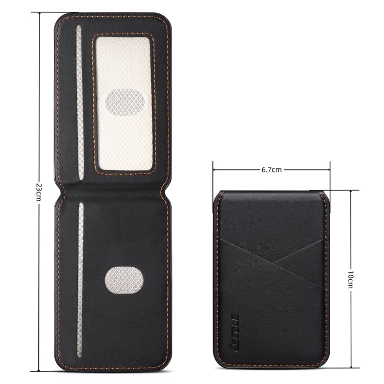 ESEBLE S2 인조 가죽 텍스처 자석 RFID 휴대폰 카드 슬롯 홀더