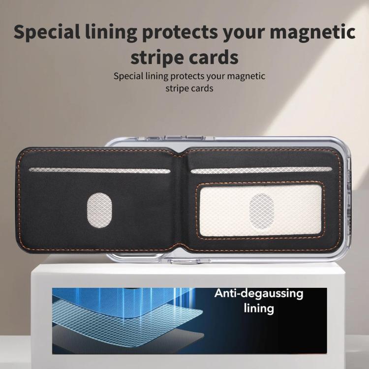 ESEBLE S2 인조 가죽 텍스처 자석 RFID 휴대폰 카드 슬롯 홀더