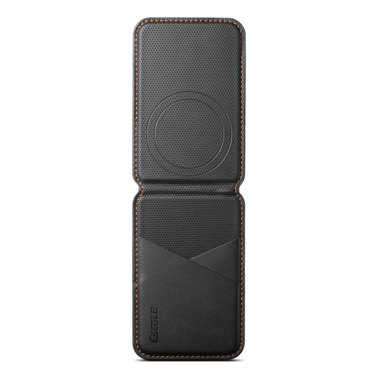 ESEBLE S3 컬러 블록 인조 가죽 텍스처 자석 RFID 휴대폰 카드 슬롯 홀더