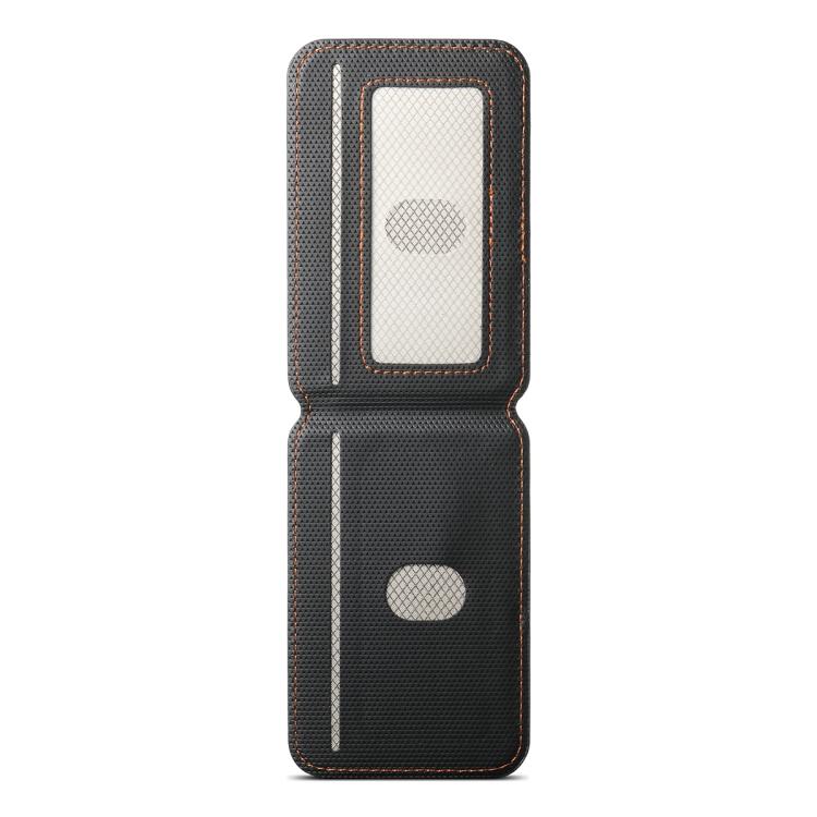 ESEBLE S3 컬러 블록 인조 가죽 텍스처 자석 RFID 휴대폰 카드 슬롯 홀더