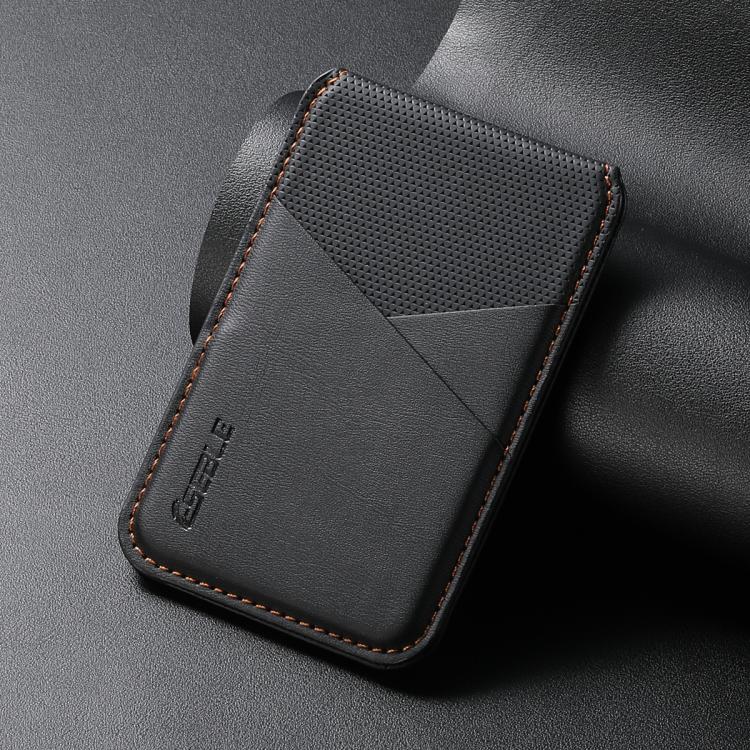 ESEBLE S3 컬러 블록 인조 가죽 텍스처 자석 RFID 휴대폰 카드 슬롯 홀더