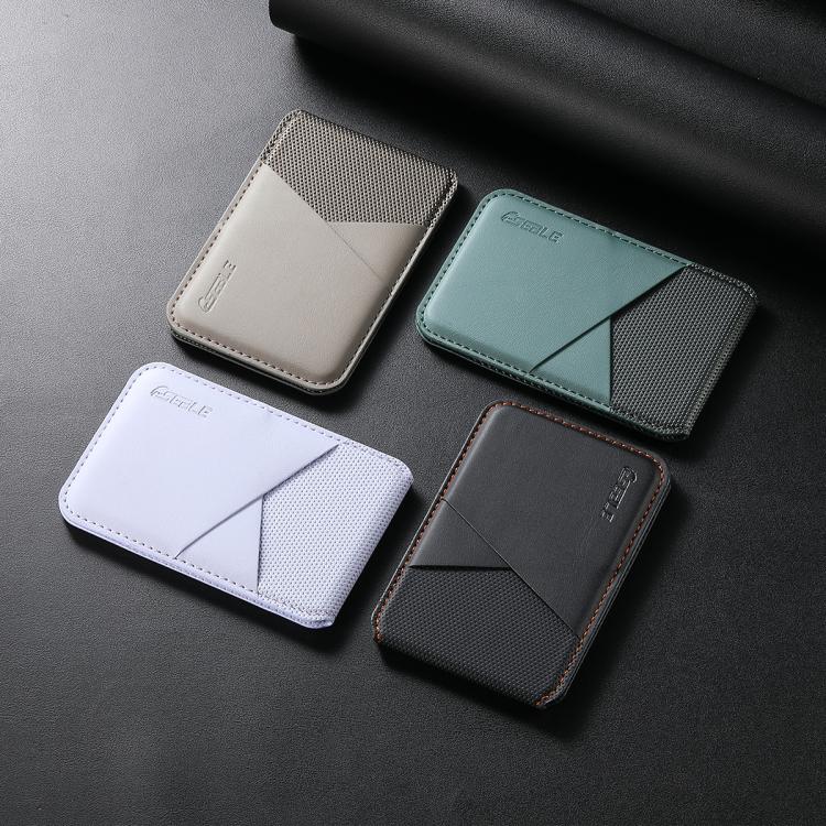 ESEBLE S3 컬러 블록 인조 가죽 텍스처 자석 RFID 휴대폰 카드 슬롯 홀더