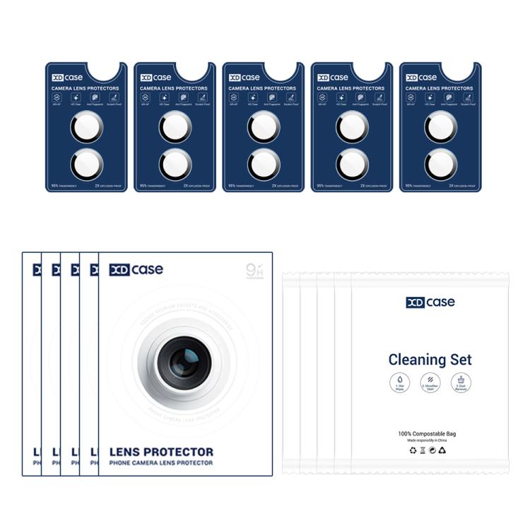 XDcase 5개 AF + AR 호크아이 카메라 렌즈 보호기 정렬 도구 포함, 아이폰 17용