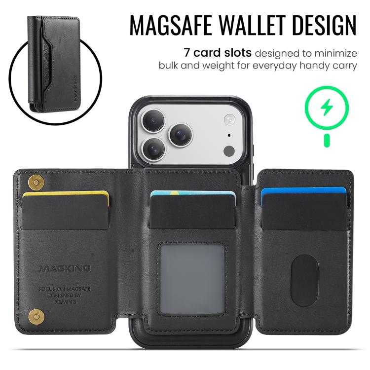 MAGKING K3 시리즈 MagSafe RFID K3 Pro 카드 가방 분리형 폰 케이스, iPhone 17 Pro Max용, iPhone 17 Pro용, iPhone Air용