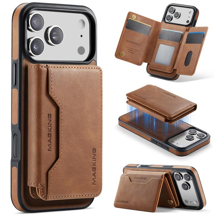 MAGKING K3 시리즈 MagSafe RFID K3 Pro 카드 가방 분리형 폰 케이스, iPhone 17 Pro Max용, iPhone 17 Pro용, iPhone Air용