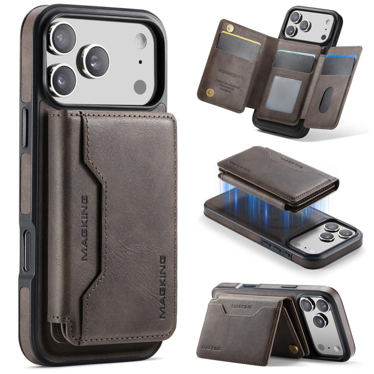 MAGKING K3 시리즈 MagSafe RFID K3 Pro 카드 가방 분리형 폰 케이스, iPhone 17 Pro Max용, iPhone 17 Pro용, iPhone Air용