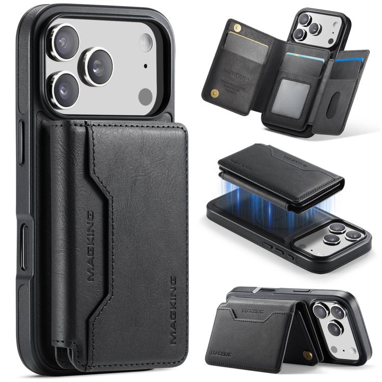 MAGKING K3 시리즈 MagSafe RFID K3 Pro 카드 가방 분리형 폰 케이스, iPhone 17 Pro Max용, iPhone 17 Pro용, iPhone Air용