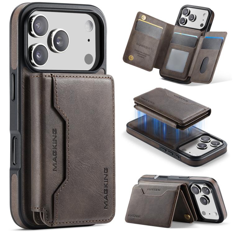 MAGKING K3 시리즈 MagSafe RFID K3 Pro 카드 가방 분리형 폰 케이스, iPhone 17 Pro Max용, iPhone 17 Pro용, iPhone Air용