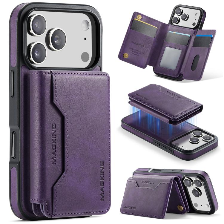 MAGKING K3 시리즈 MagSafe RFID K3 Pro 카드 가방 분리형 폰 케이스, iPhone 17 Pro Max용, iPhone 17 Pro용, iPhone Air용