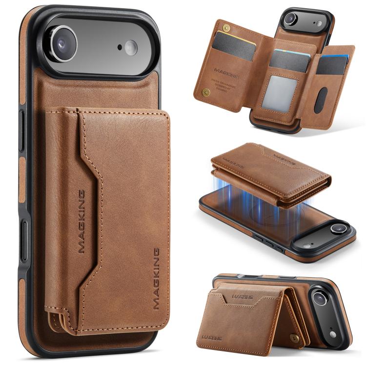 MAGKING K3 시리즈 MagSafe RFID K3 Pro 카드 가방 분리형 폰 케이스, iPhone 17 Pro Max용, iPhone 17 Pro용, iPhone Air용
