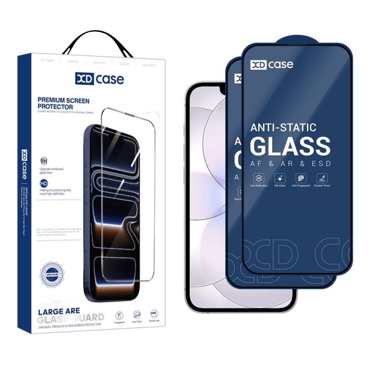 XDcase 2pcs / Pack Silk Screen Printed HD Tempered Glass Film, For iPhone 17e / 16e, For iPhone 17 Pro Max, For iPhone 17 Pro, For iPhone 17, For iPhone Air, For iPhone 16 Pro Max, For iPhone 16 Pro, For iPhone 16 Plus, For iPhone 16                   ...