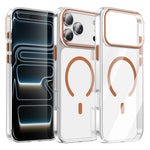 Kemeng 클리어 PC 자석 폰 케이스, iPhone 17 Pro Max용, iPhone 17 Pro용