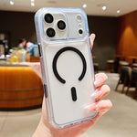 서리 낀 PC 하이브리드 TPU 자석 폰 케이스 AI 센싱 키 포함, iPhone 17 Pro Max용, iPhone 17 Pro용, iPhone 17용, iPhone Air용, iPhone 16 Pro Max용, iPhone 16 Pro용, iPhone 16용
