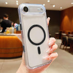 서리 낀 PC 하이브리드 TPU 자석 폰 케이스 AI 센싱 키 포함, iPhone 17 Pro Max용, iPhone 17 Pro용, iPhone 17용, iPhone Air용, iPhone 16 Pro Max용, iPhone 16 Pro용, iPhone 16용