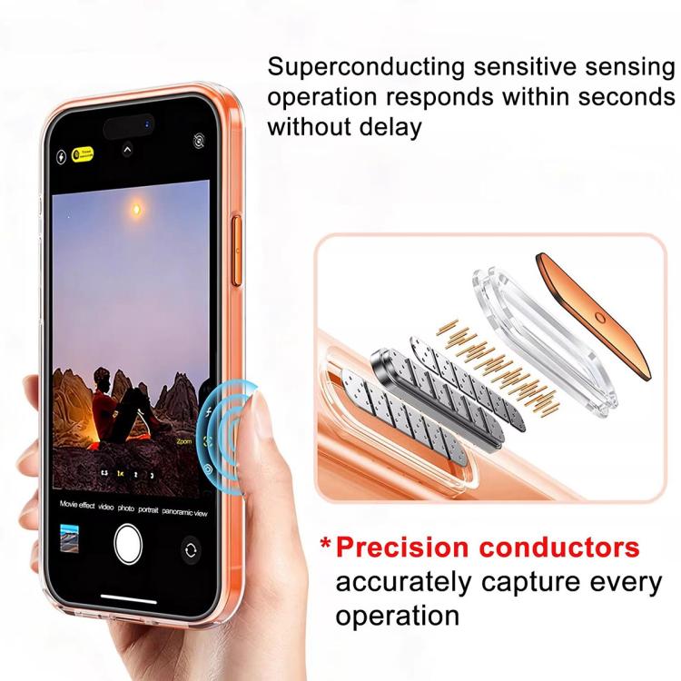 서리 낀 PC 하이브리드 TPU 자석 폰 케이스 AI 센싱 키 포함, iPhone 17 Pro Max용, iPhone 17 Pro용, iPhone 17용, iPhone Air용, iPhone 16 Pro Max용, iPhone 16 Pro용, iPhone 16용