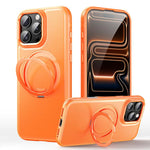가죽 텍스처 360도 회전 자석 홀더 폰 케이스, iPhone 17 Pro Max용, iPhone 17 Pro용, iPhone 17용, iPhone Air용, iPhone 16 Pro Max용, iPhone 16 Pro용, iPhone 16 Plus용, iPhone 16용