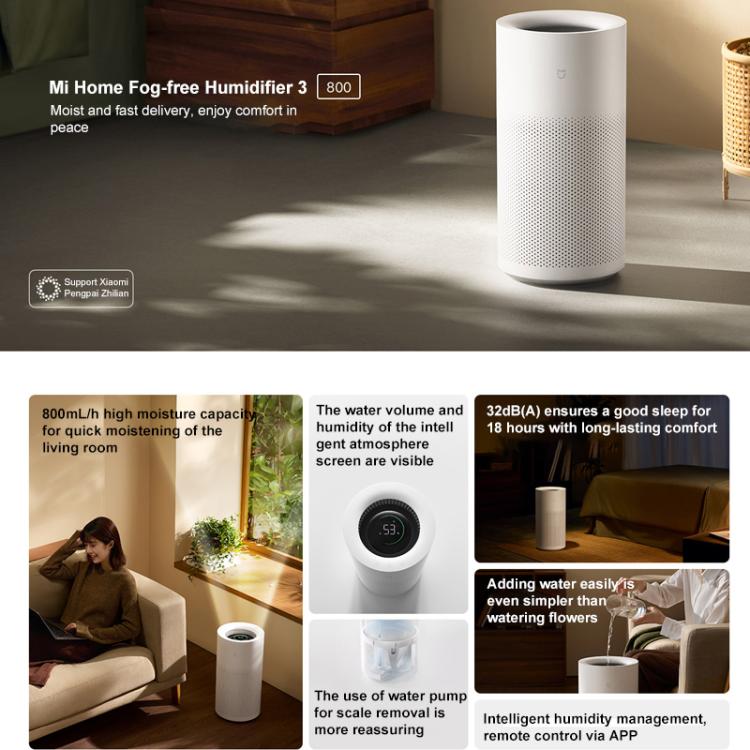 Xiaomi Mijia 6L No-Mist Humidifier 3, 6L No-Mist Humidifier 3