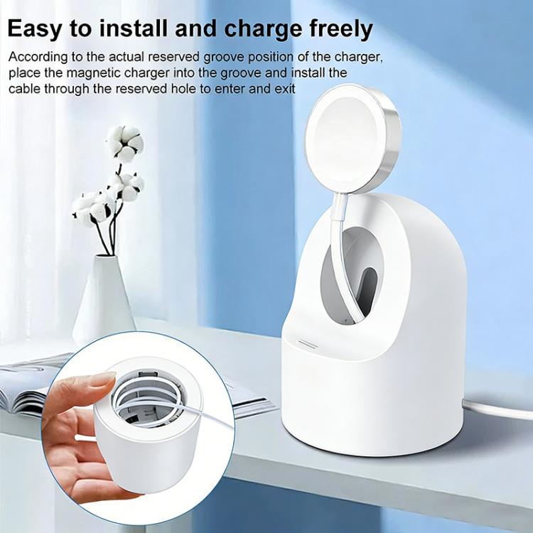 xDfind 애플 워치 스마트 워치 실리콘 충전 홀더 및 USB 충전기 세트, 실리콘+USB (화이트), 실리콘+USB (블랙)
