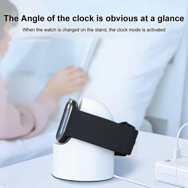 xDfind 애플 워치 스마트 워치 실리콘 충전 홀더 및 USB 충전기 세트, 실리콘+USB (화이트), 실리콘+USB (블랙)