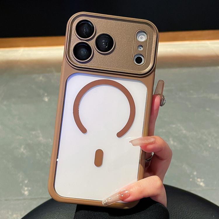 Electroplated Camera Full Coverage Magnetic Transparent Phone Case, For iPhone 17 Pro Max, For iPhone 17 Pro