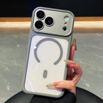 Electroplated Camera Full Coverage Magnetic Transparent Phone Case, For iPhone 17 Pro Max, For iPhone 17 Pro