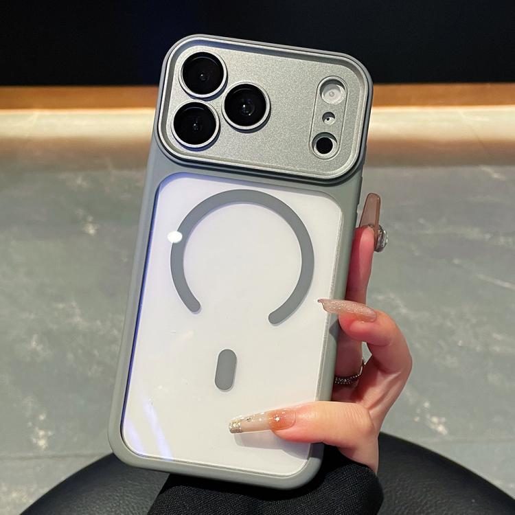Electroplated Camera Full Coverage Magnetic Transparent Phone Case, For iPhone 17 Pro Max, For iPhone 17 Pro