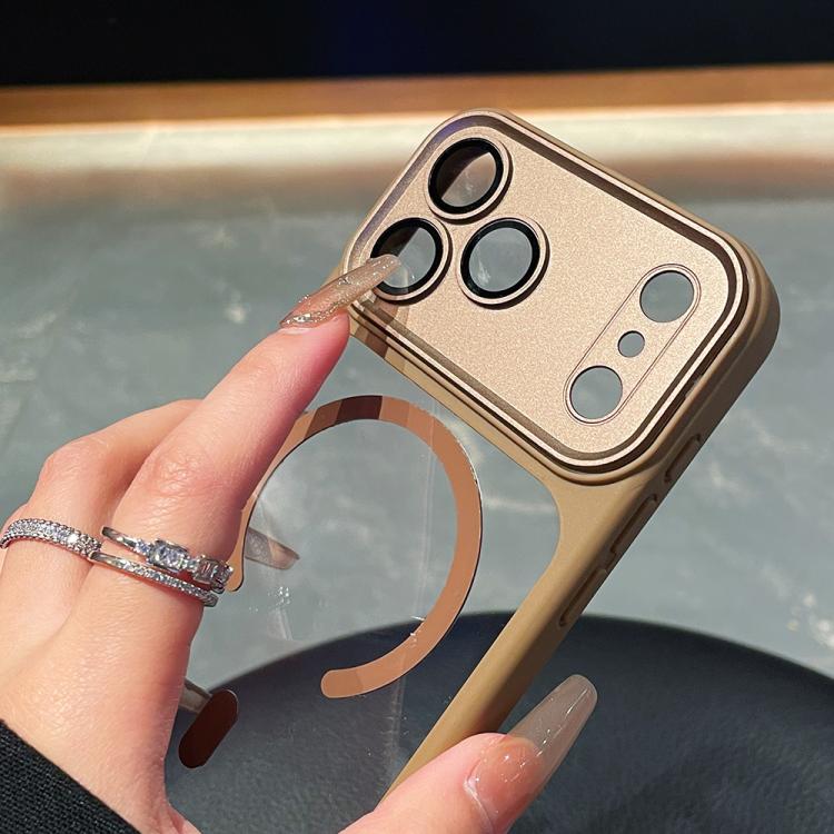 Electroplated Camera Full Coverage Magnetic Transparent Phone Case, For iPhone 17 Pro Max, For iPhone 17 Pro