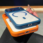 Electroplated Camera Full Coverage Magnetic Transparent Phone Case, For iPhone 17 Pro Max, For iPhone 17 Pro