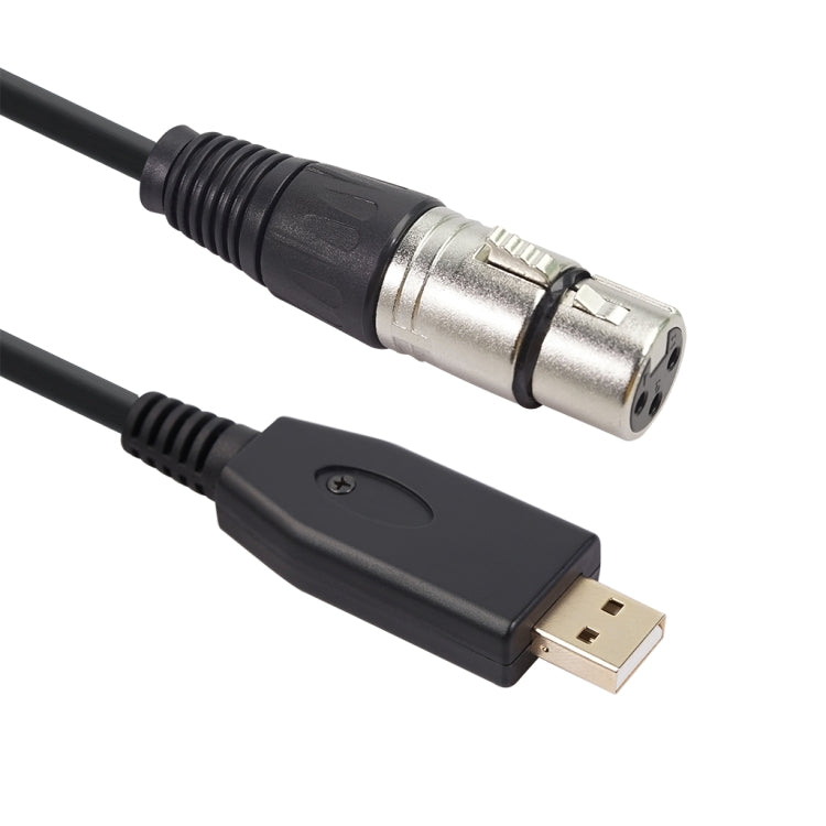 US18 USB to XLR 암 마이크 녹음 케이블, 2m, 3m