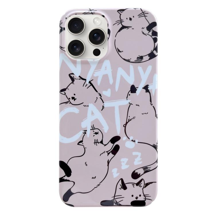 페인티드 패턴 PC 휴대폰 케이스, 아이폰 17 프로 맥스용