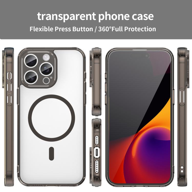 PC 하이브리드 TPU 에어백 충격 방지 MagSafe 휴대폰 케이스, iPhone 15용