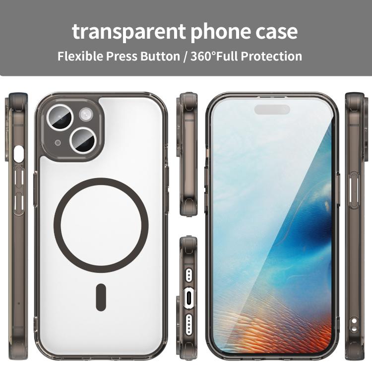 PC 하이브리드 TPU 에어백 충격 방지 MagSafe 휴대폰 케이스, iPhone 15용