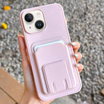 Square Folding Card Bag Holder Phone Case, For iPhone 13