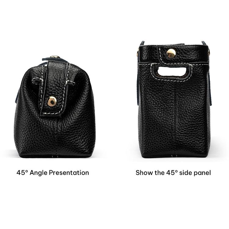 Convenient Washing Genuine Leather Makeup Tool Storage Bag