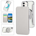 Ultra-thin Rotation Holder Magnetic Plating Vegan Leather Phone Case, For iPhone 12 / 12 Pro, For iPhone 12 Pro Max