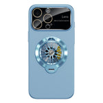 글레이즈 PC 카메라 창 자이로 킥스탠드 자석 휴대폰 케이스, 아이폰 16 플러스용, 아이폰 16용, 아이폰 15 프로 맥스용, 아이폰 15 프로용, 아이폰 15 플러스용, 아이폰 15용